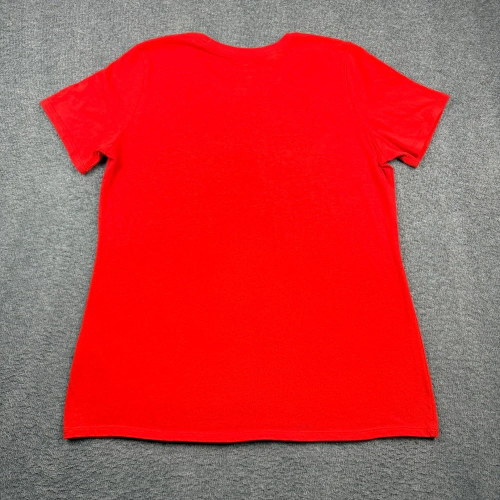 Nike Georgia Women's L Large‎ Bulldogs Cross Country Dri-FIT Red Graphic T-Shirt